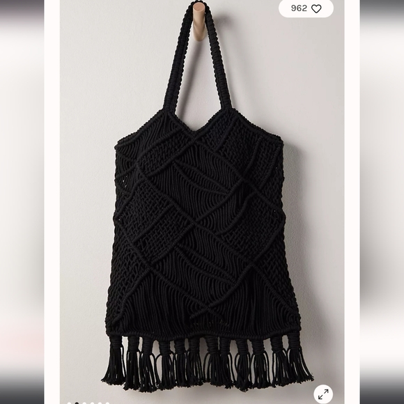 Free People Handbags - Free people macrame tote 🍒🍒